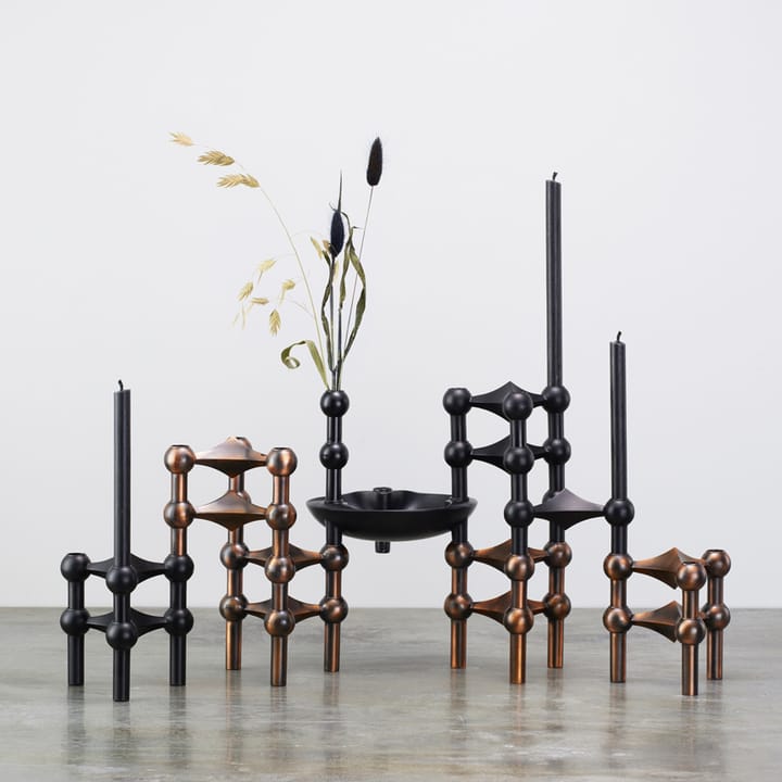 Candelabro Nagel, negro mate STOFF