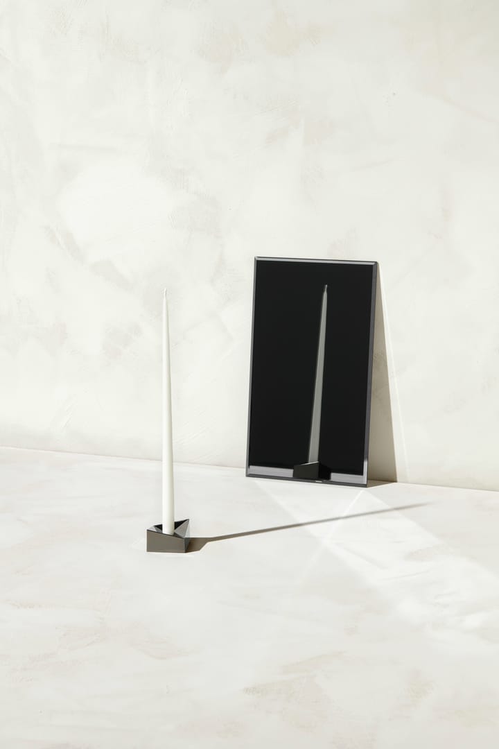 Candelabro STOFF Nagel reflect small 2,7 cm, negro cromo STOFF