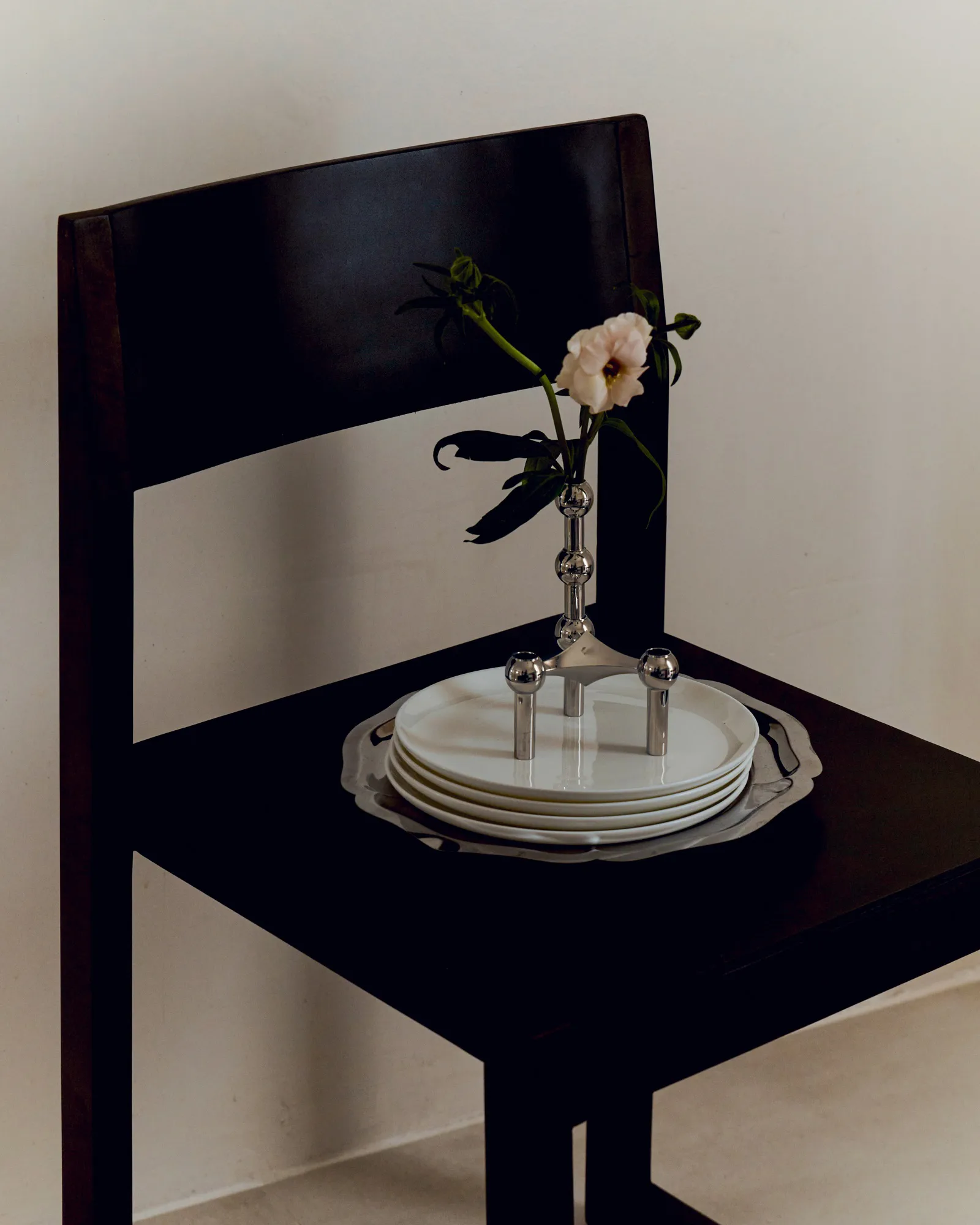 Jarrón STOFF Nagel, cromo STOFF