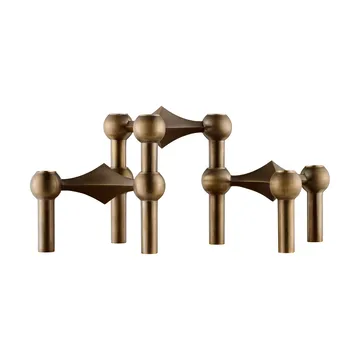 3 Candelabros STOFF Nagel - Bronzed brass - STOFF Nagel
