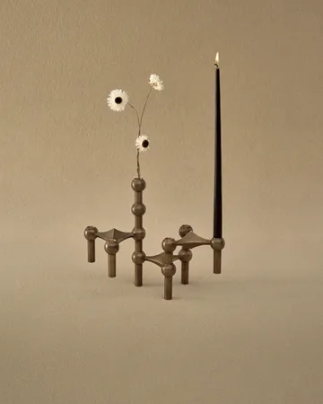3 Candelabros STOFF Nagel - Bronzed brass - STOFF Nagel