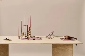 3 Candelabros STOFF Nagel - Bronzed brass - STOFF Nagel