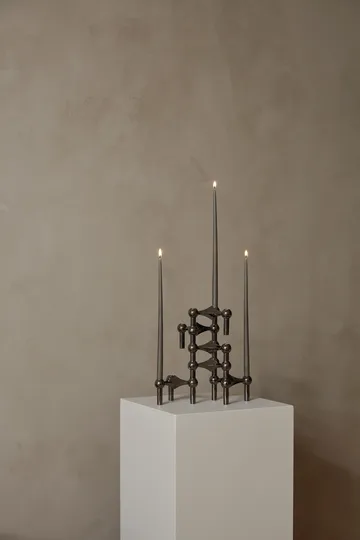3 Candelabros STOFF Nagel - cromo negro - STOFF Nagel