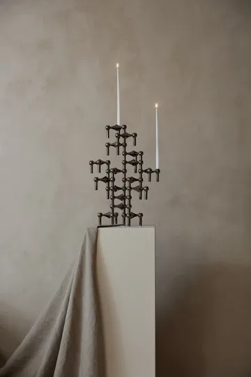 3 Candelabros STOFF Nagel - cromo negro - STOFF Nagel