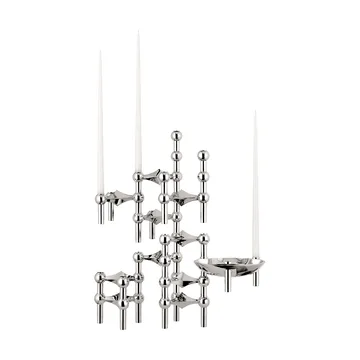 3 Candelabros STOFF Nagel - cromo - STOFF Nagel