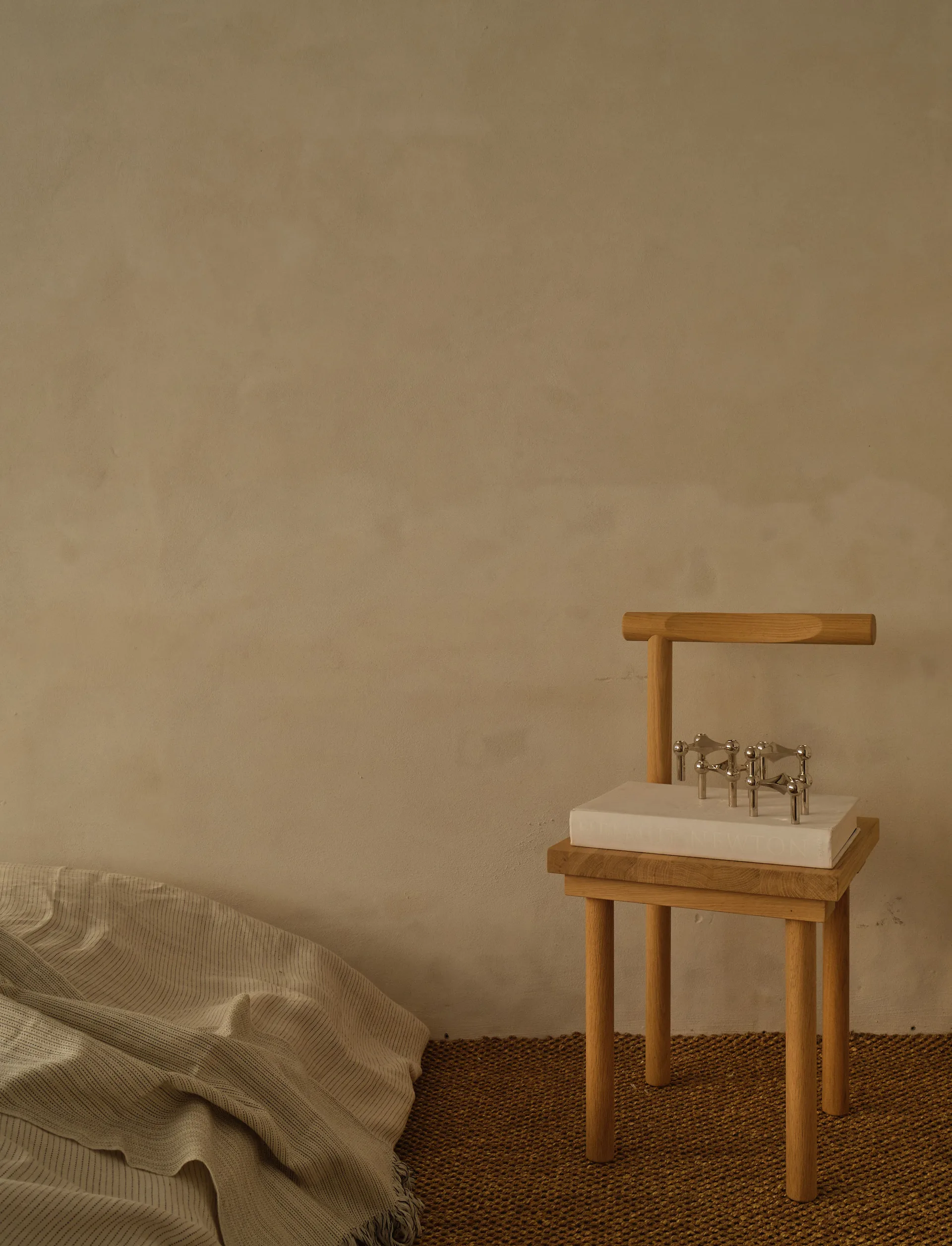 3 Candelabros STOFF Nagel, cromo STOFF Nagel