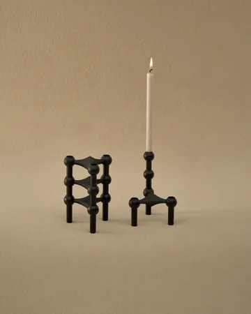 3 Candelabros STOFF Nagel - negro - STOFF Nagel