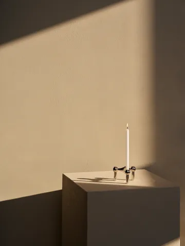 3 Candelabros STOFF Nagel + velas paquete de 12 - STOFF Nagel