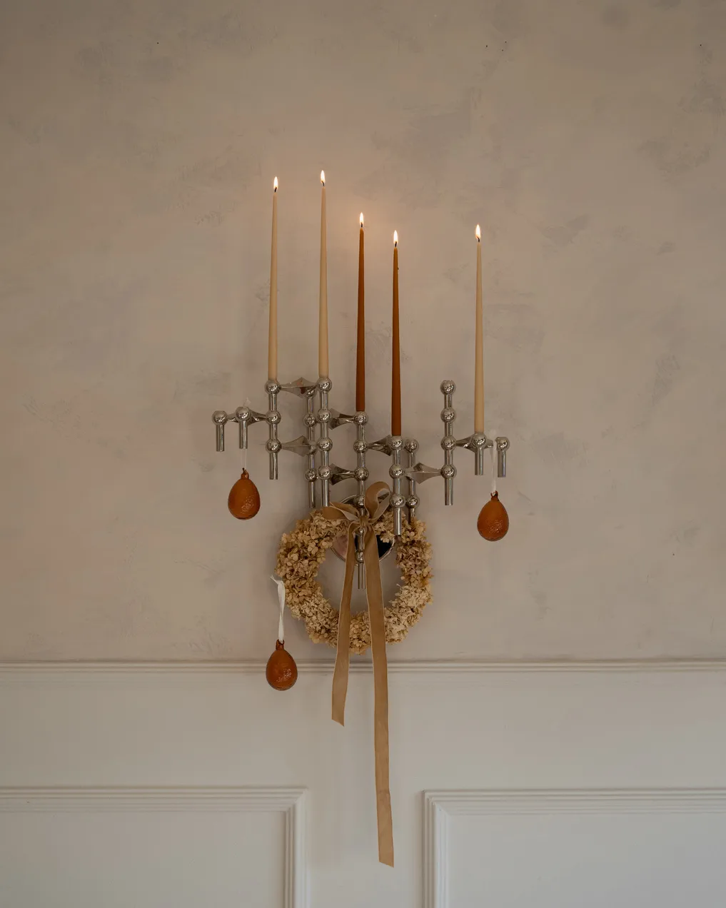 6 Velas cónicas STOFF Nagel de ester & erik, Amber STOFF Nagel