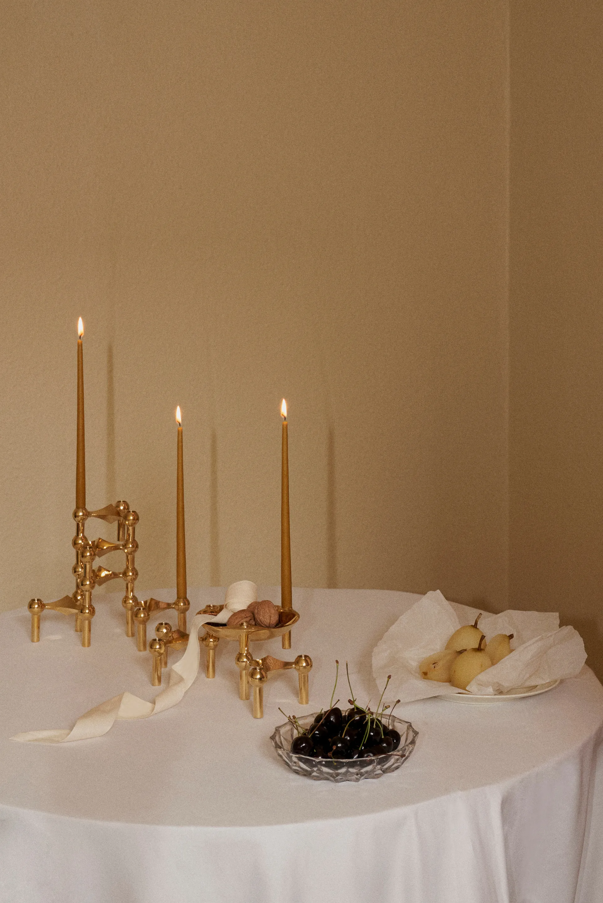 6 Velas cónicas STOFF Nagel de ester & erik, Amber STOFF Nagel