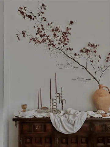 6 Velas cónicas STOFF Nagel de ester & erik - Burgundy red - STOFF Nagel