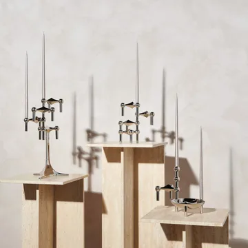 6 Velas cónicas STOFF Nagel de ester & erik - Champagne - STOFF Nagel