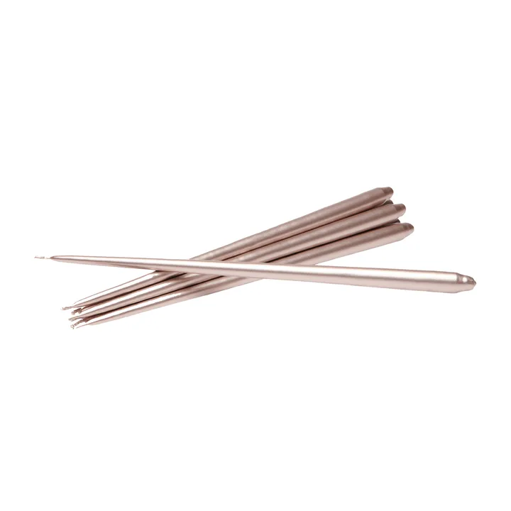 6 Velas cónicas STOFF Nagel de ester & erik - Champagne - STOFF Nagel