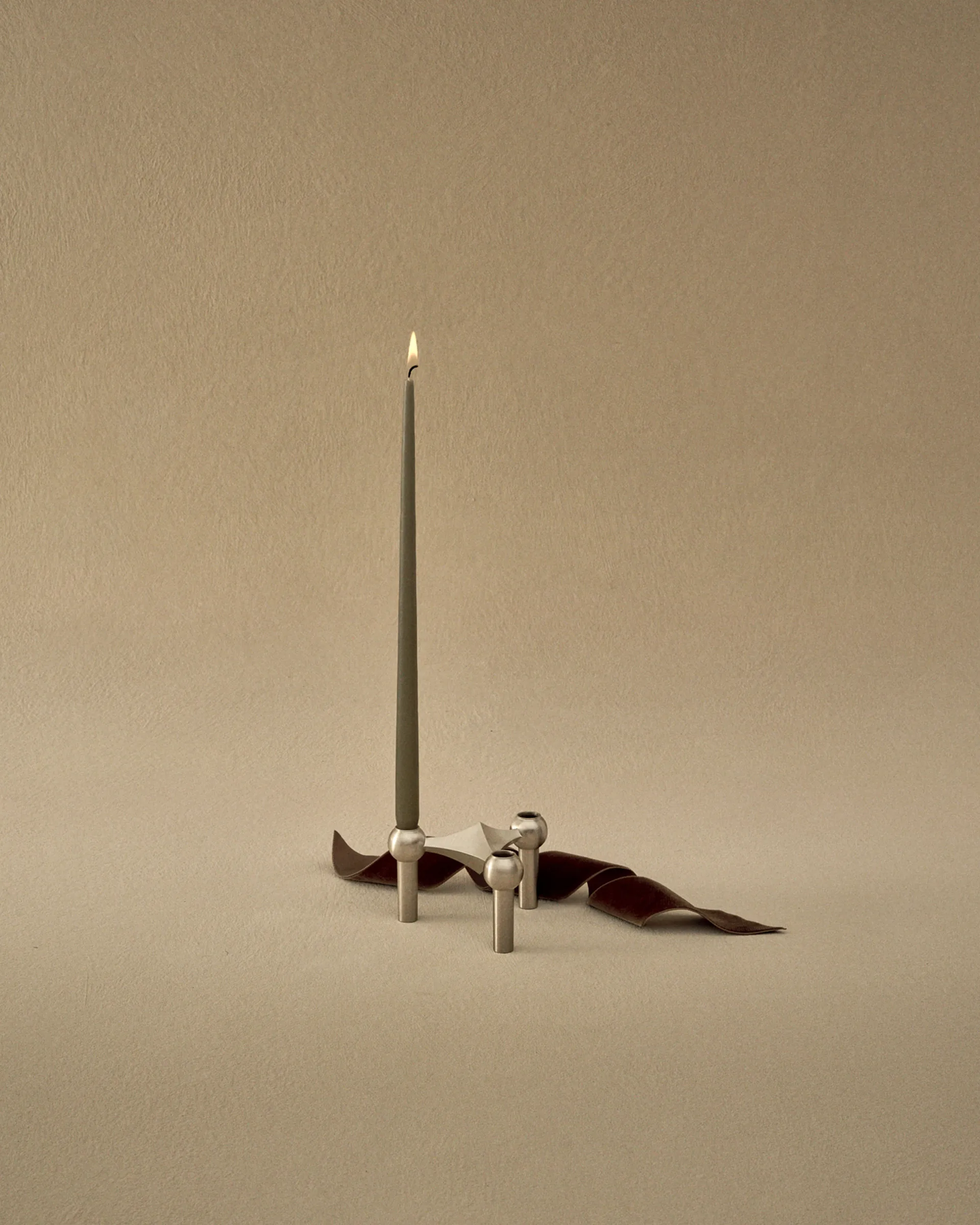 6 Velas cónicas STOFF Nagel de ester & erik, Dusty green STOFF Nagel