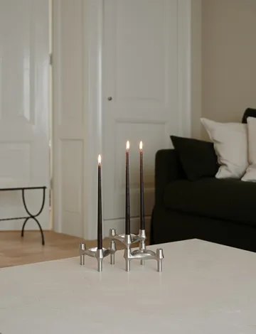 6 Velas cónicas STOFF Nagel de ester & erik - Espresso - STOFF Nagel