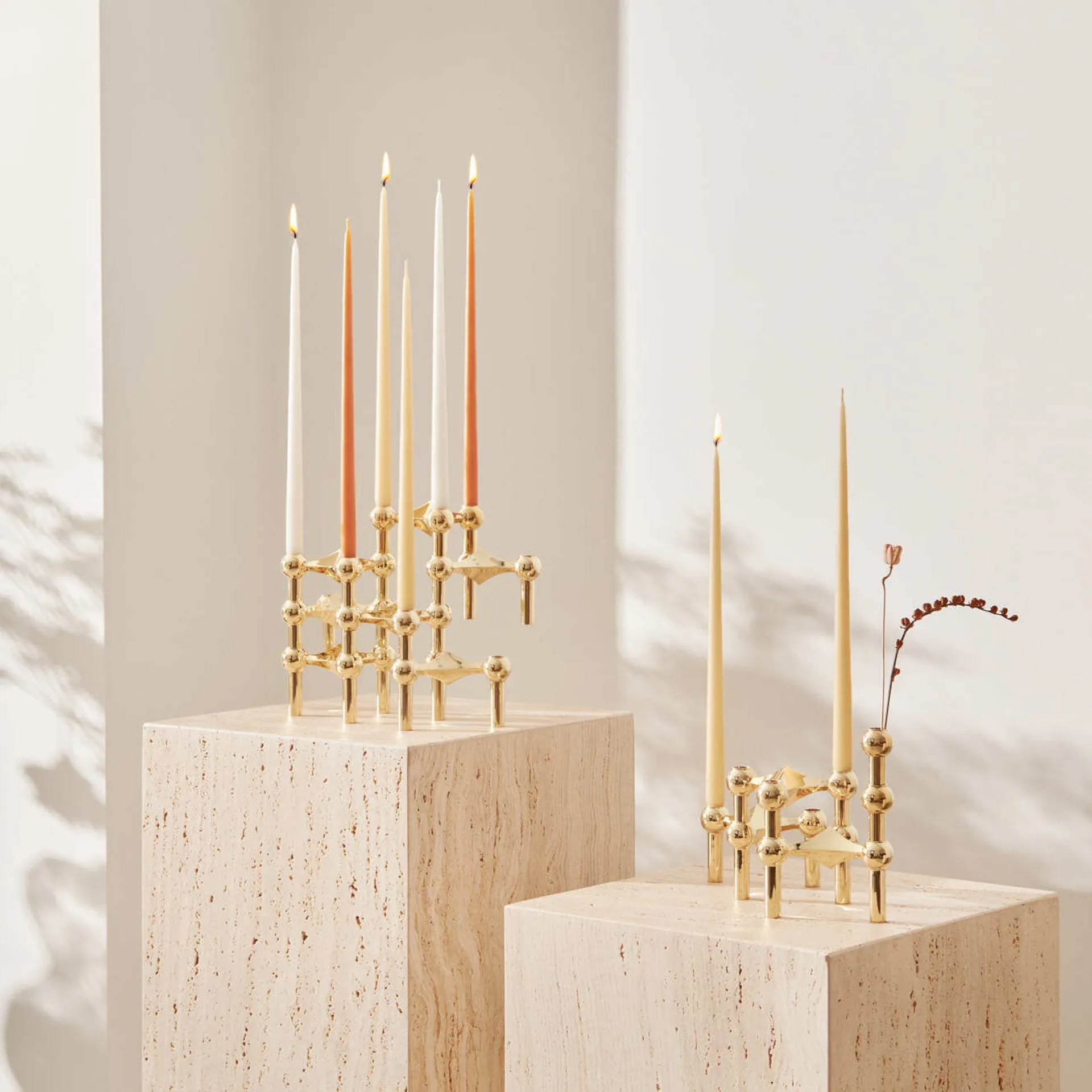 6 Velas cónicas STOFF Nagel de ester & erik, Ginger STOFF Nagel
