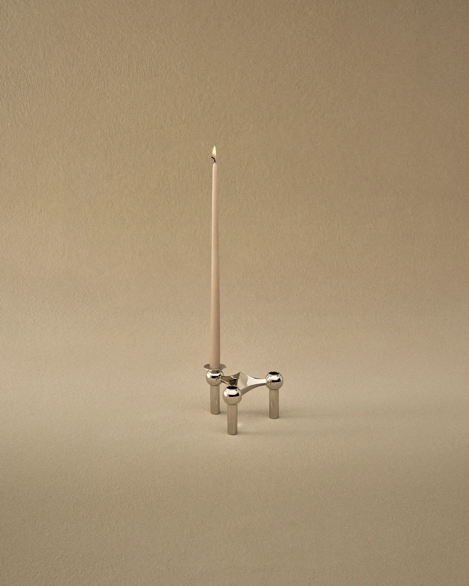 6 Velas cónicas STOFF Nagel de ester & erik, Latte STOFF Nagel