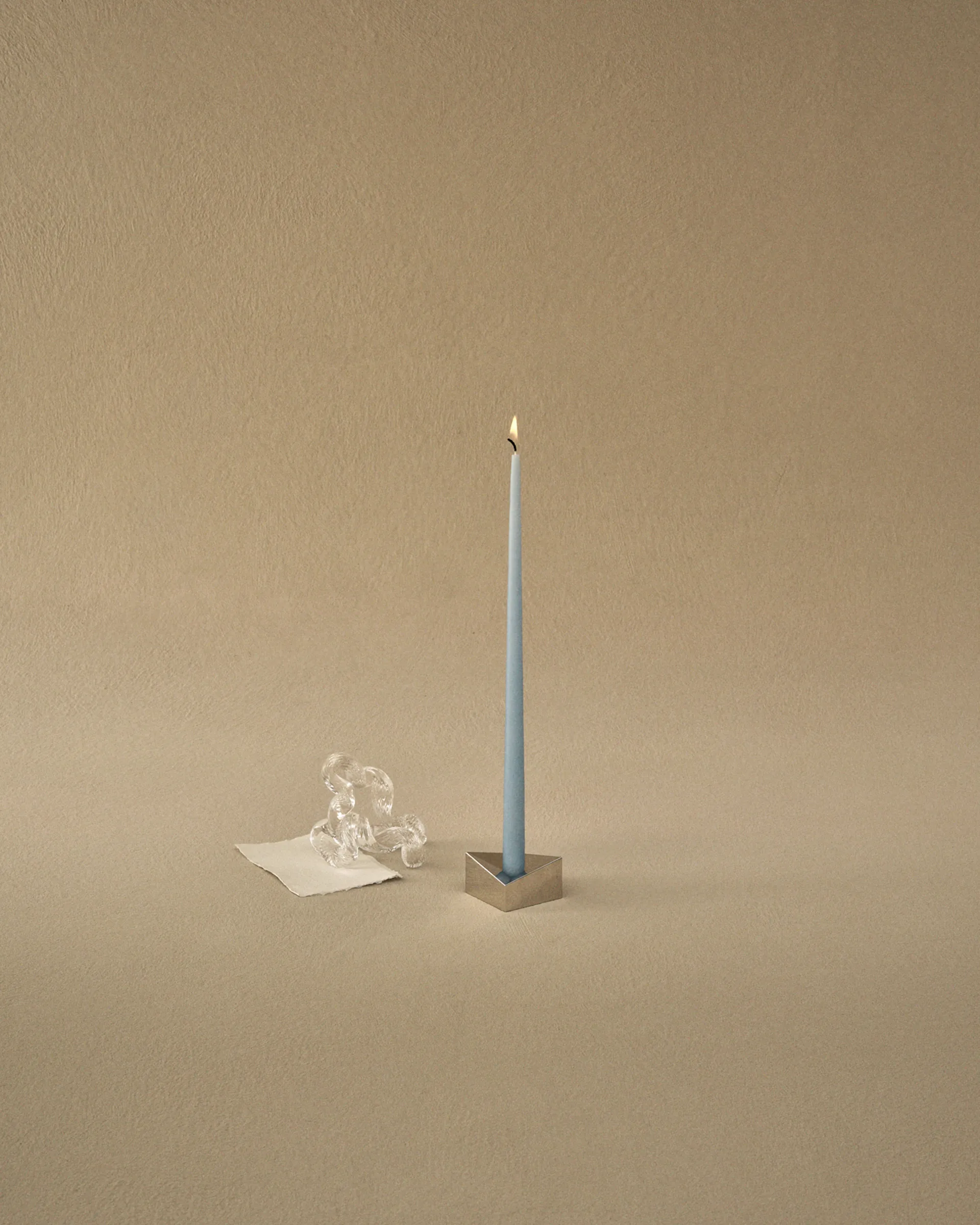 6 Velas cónicas STOFF Nagel de ester & erik, Sky azul STOFF Nagel