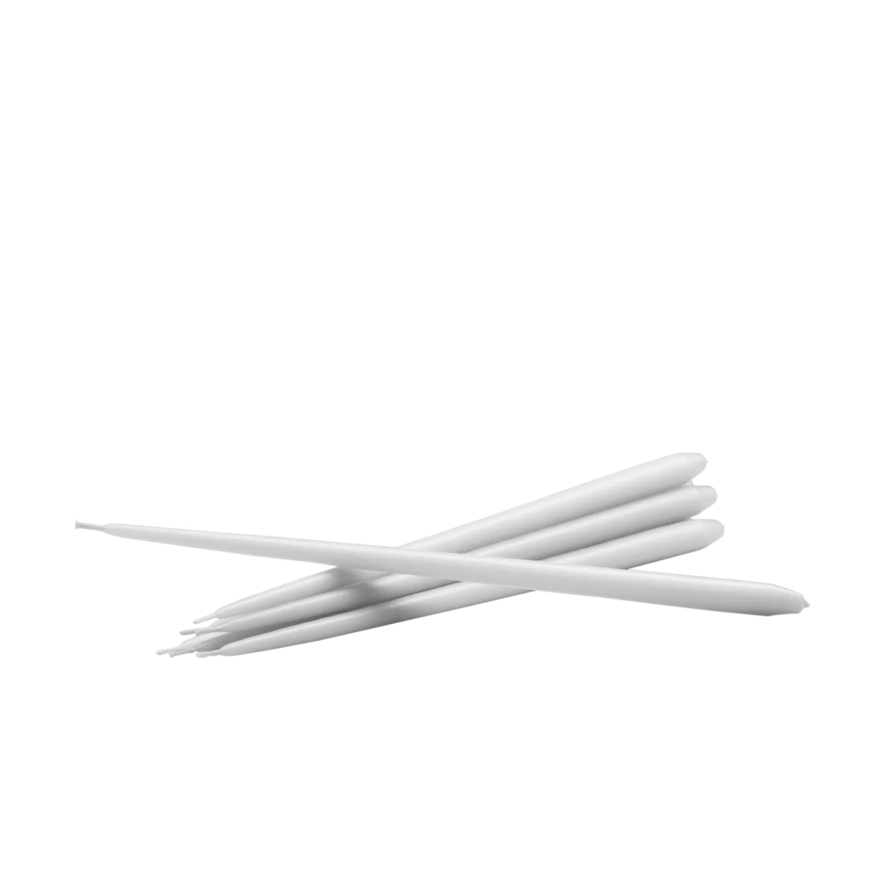 6 Velas cónicas STOFF Nagel de ester & erik, White STOFF Nagel