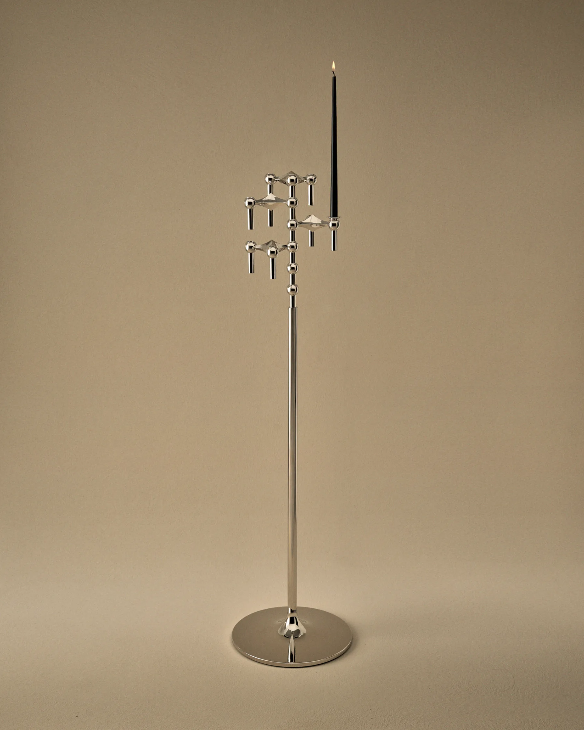 Candelabro de pie STOFF Nagel 70 cm, Chrome STOFF Nagel