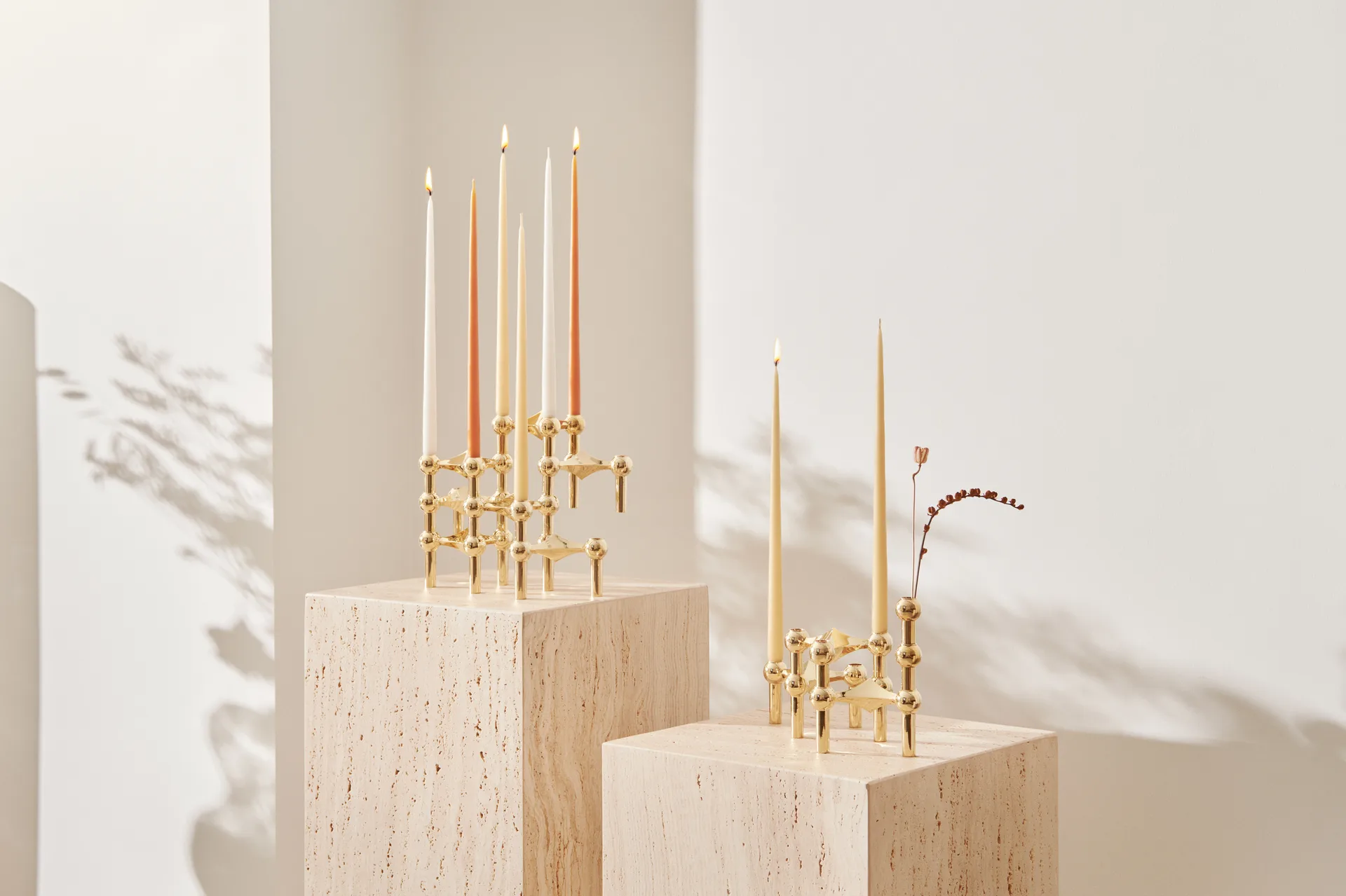 Candelabro Nagel, latón STOFF Nagel