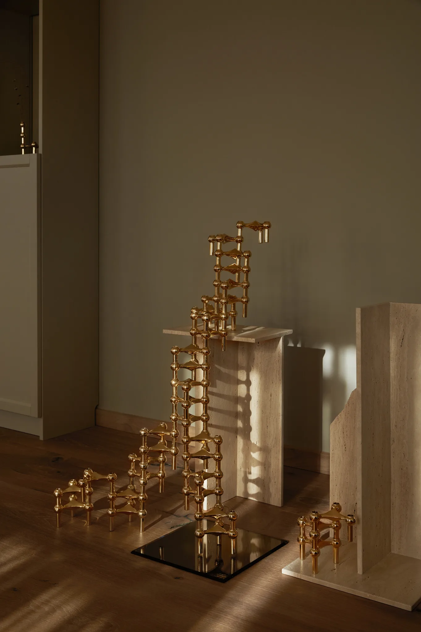 Candelabro Nagel, latón STOFF Nagel