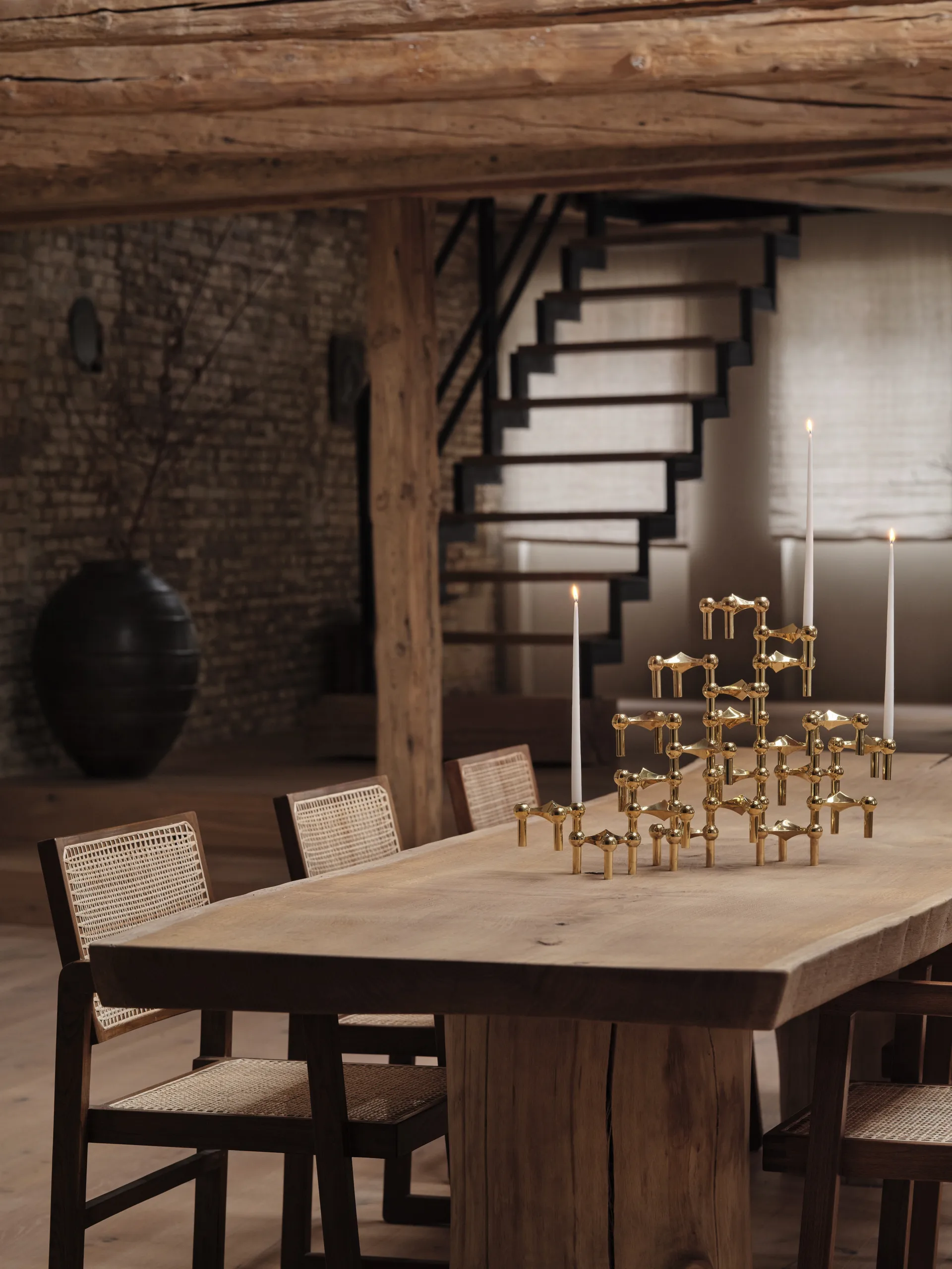 Candelabro Nagel, latón STOFF Nagel