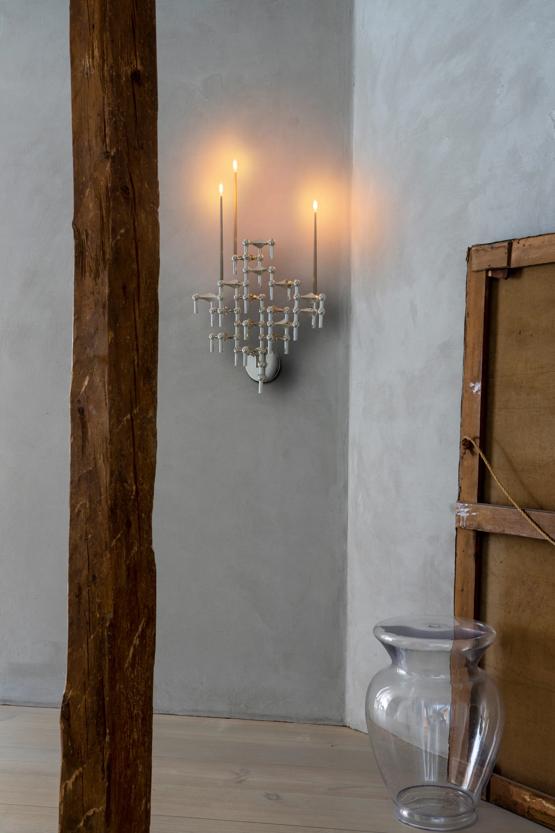 Candelabro STOFF Nagel 2 piezas - Cromo,  STOFF Nagel