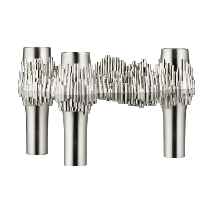 Candelabro STOFF Nagel Quist - Cromo cepillado - STOFF Nagel