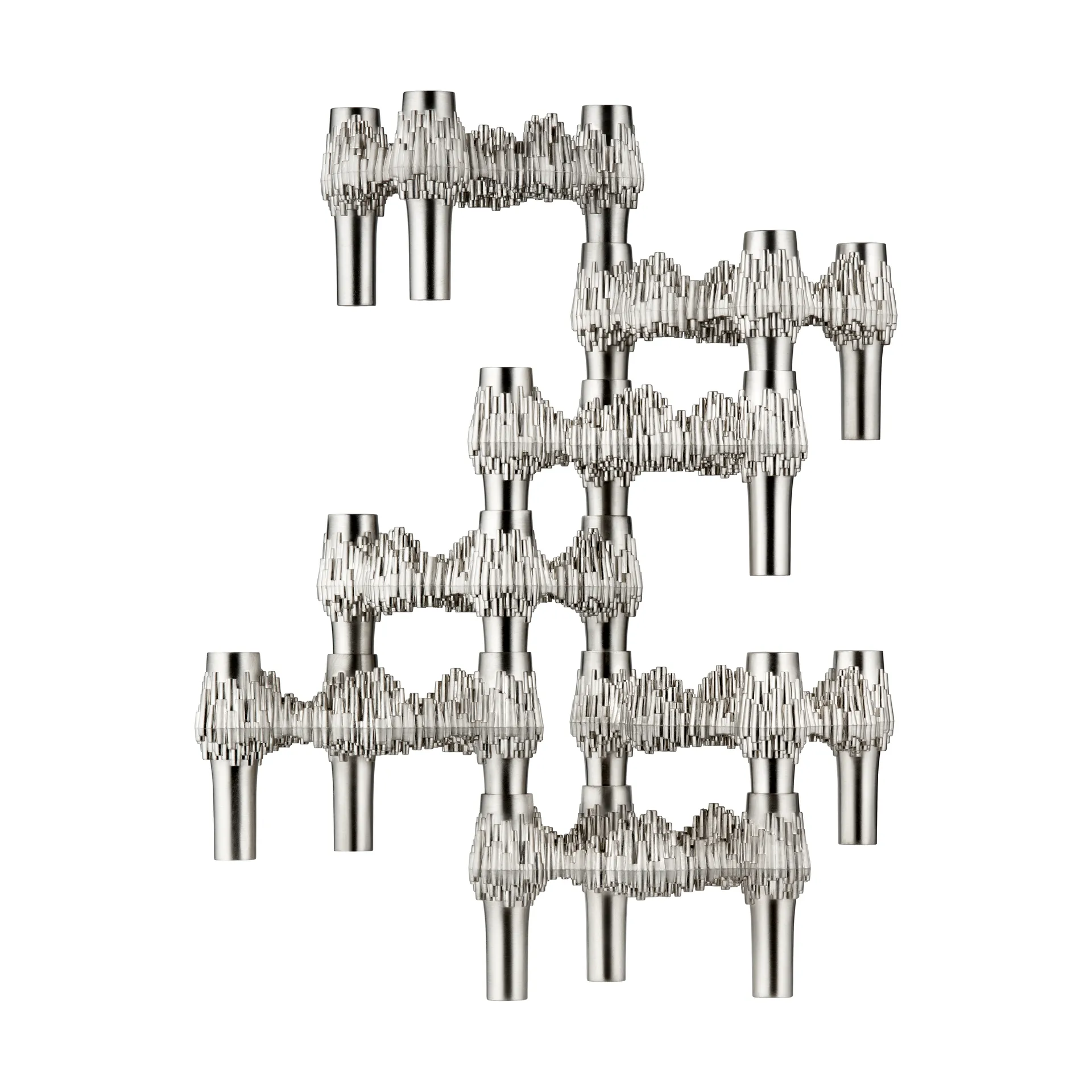 Candelabro STOFF Nagel Quist, Cromo cepillado STOFF Nagel