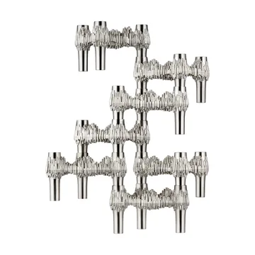 Candelabro STOFF Nagel Quist - Cromo cepillado - STOFF Nagel
