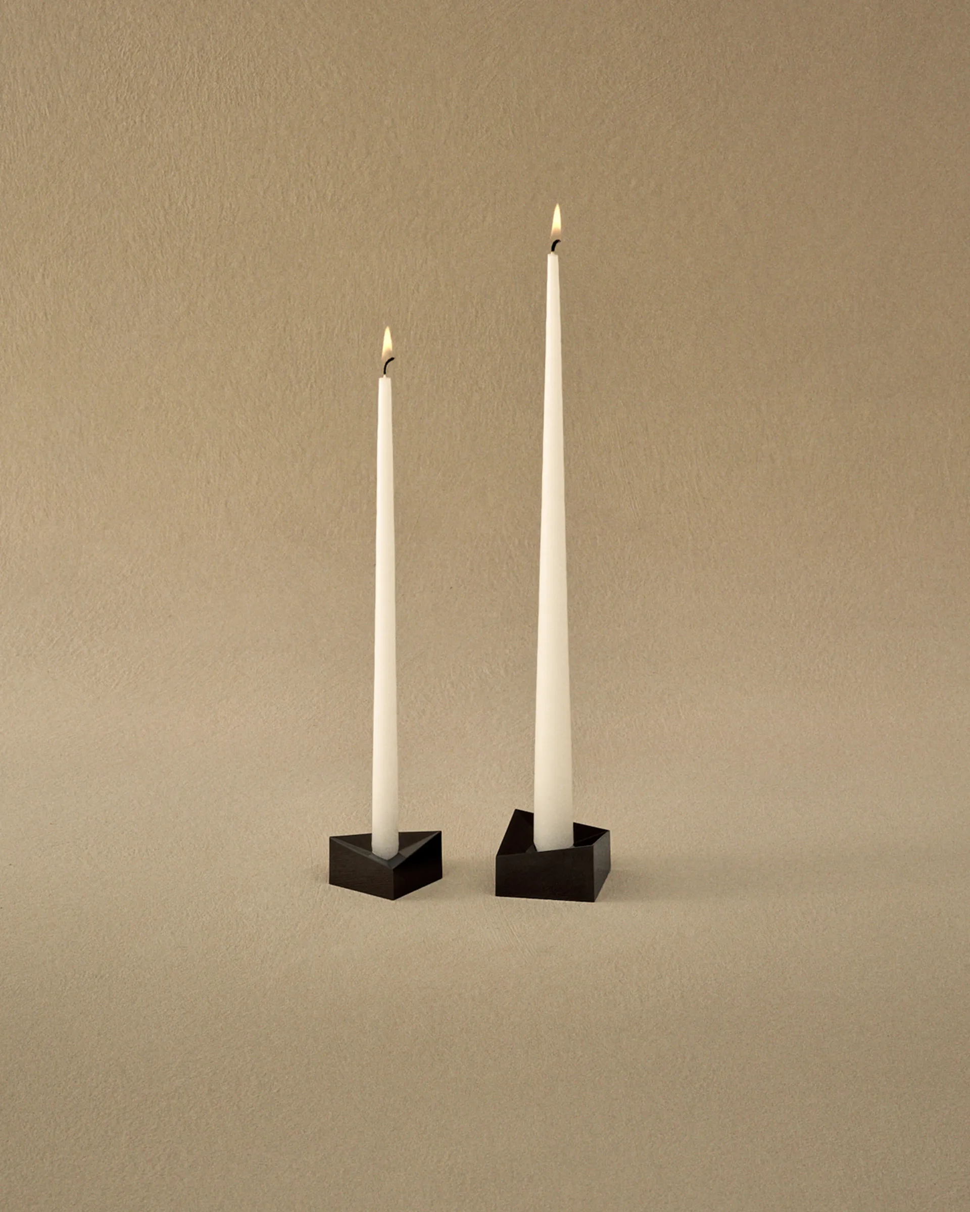 Candelabro STOFF Nagel reflect small 2,7 cm, negro cromo STOFF Nagel