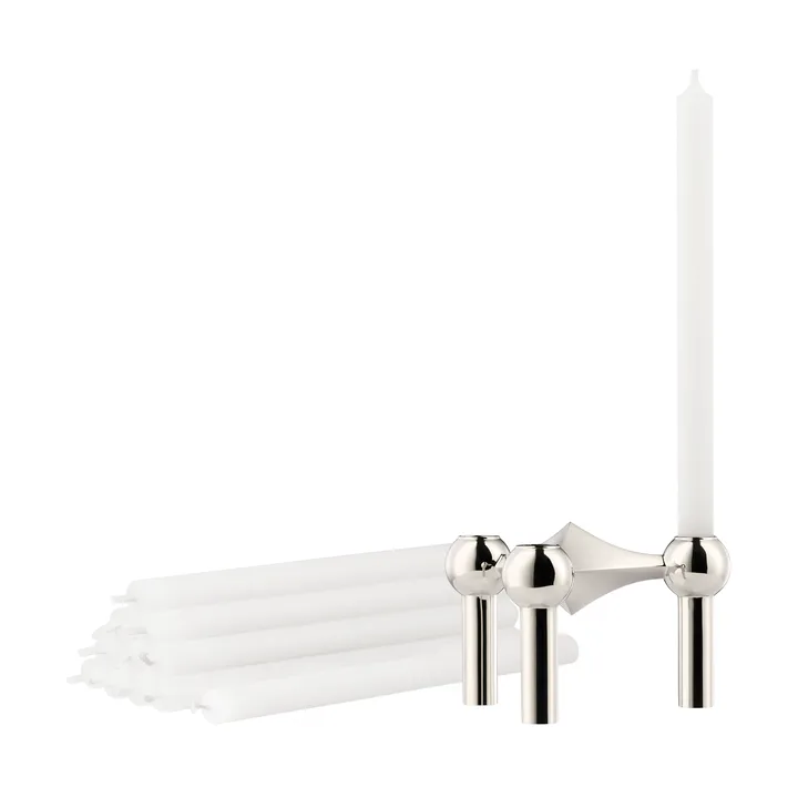 Candelabro STOFF Nagel + velas paquete de 12 - STOFF Nagel