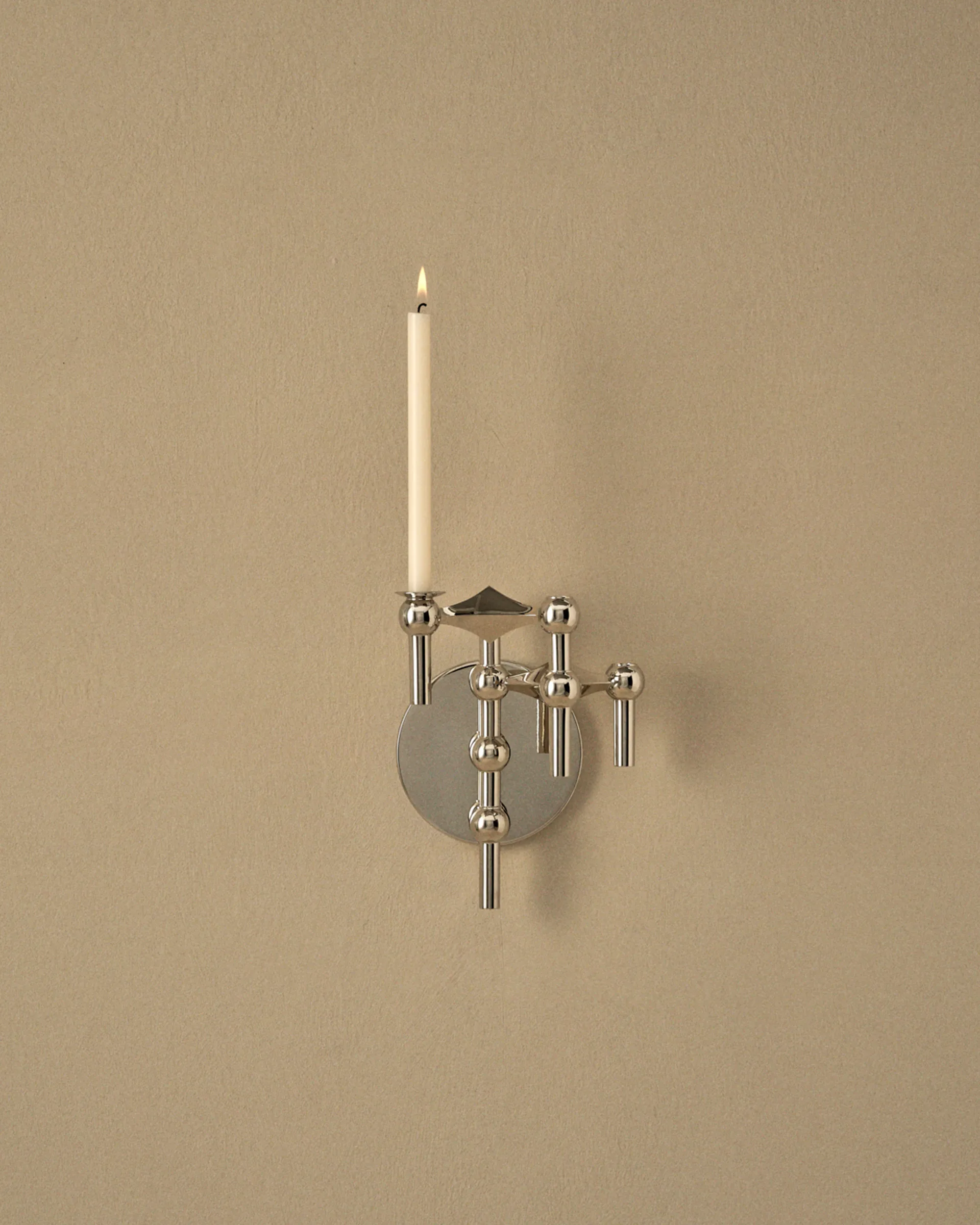 Portavelas de pared STOFF Nagel, Chrome STOFF Nagel