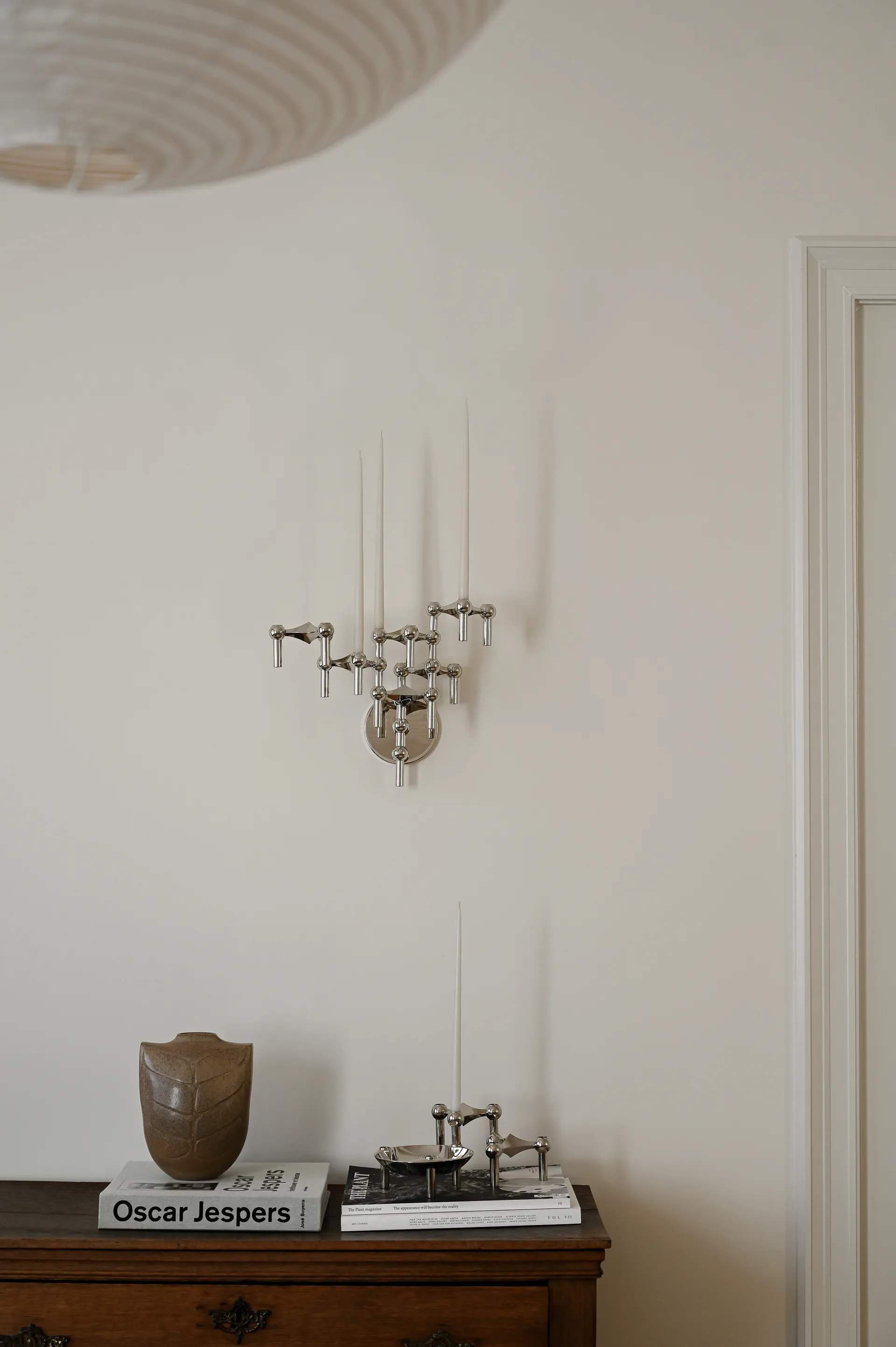 Portavelas de pared STOFF Nagel, Chrome STOFF Nagel