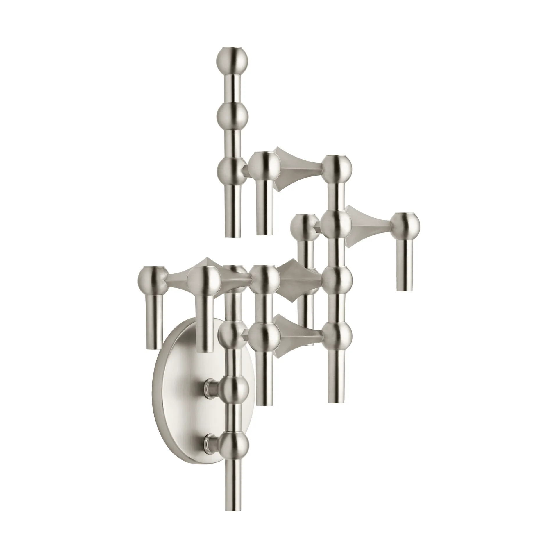 Portavelas de pared STOFF Nagel, Cromo cepillado STOFF Nagel