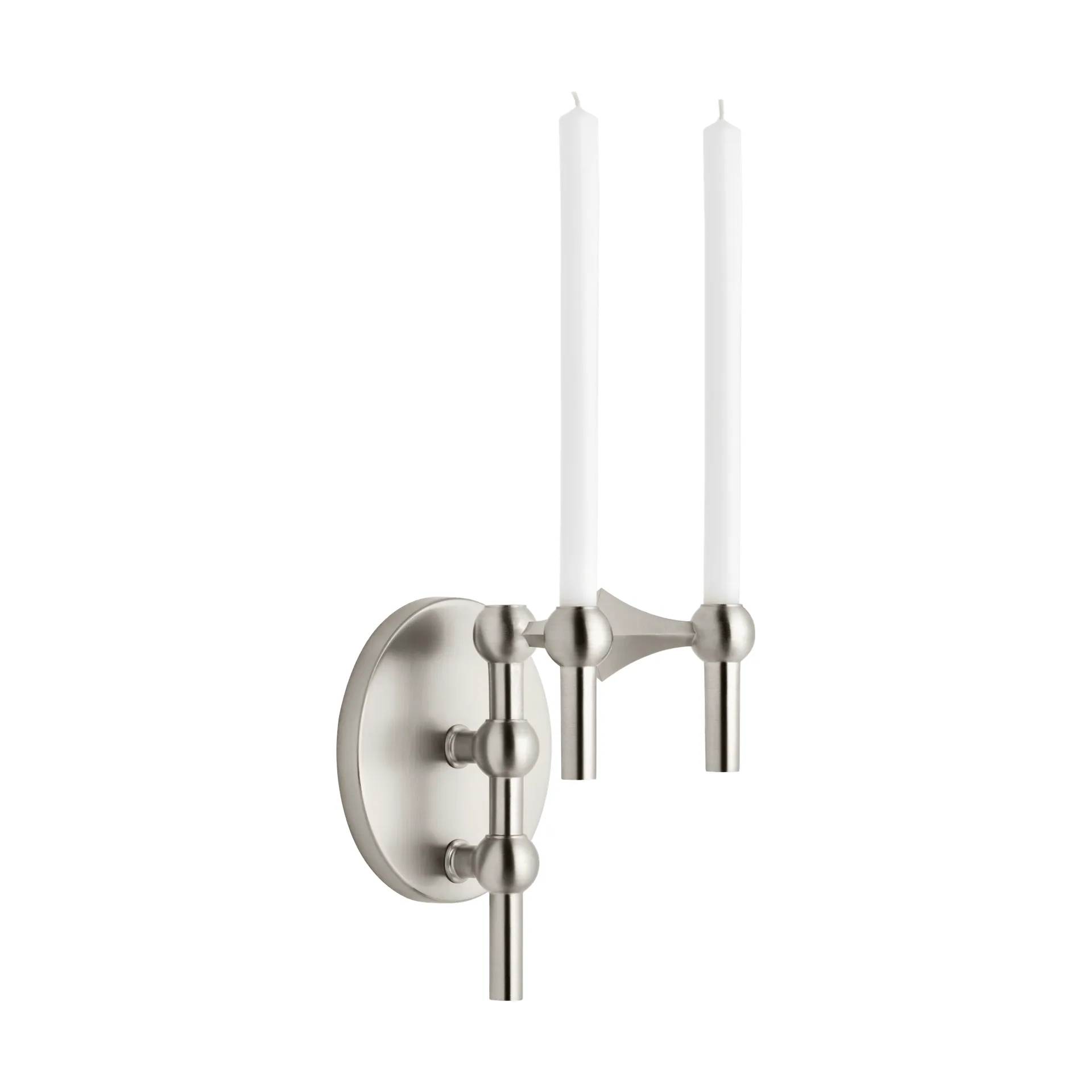 Portavelas de pared STOFF Nagel, Cromo cepillado STOFF Nagel