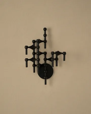 Portavelas de pared STOFF Nagel - Negro mate - STOFF Nagel