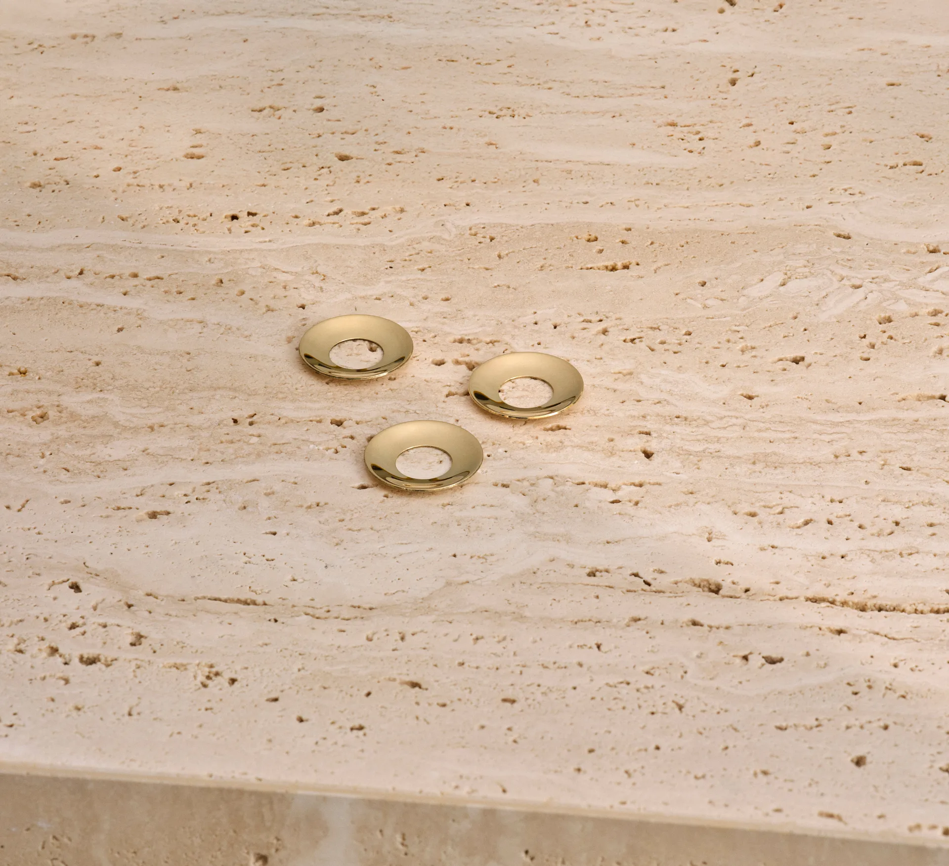 Protectores de vela STOFF Nagel 3-pack, Latón cepillado STOFF Nagel