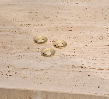 Protectores de vela STOFF Nagel 3-pack - Latón cepillado - STOFF Nagel