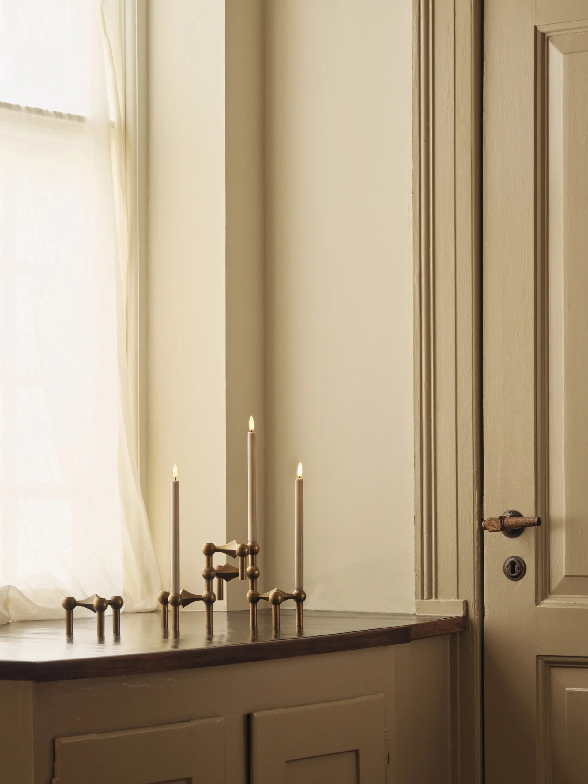 Set de 2 Velas LED STOFF Nagel Uyuni Lighting, arena STOFF Nagel