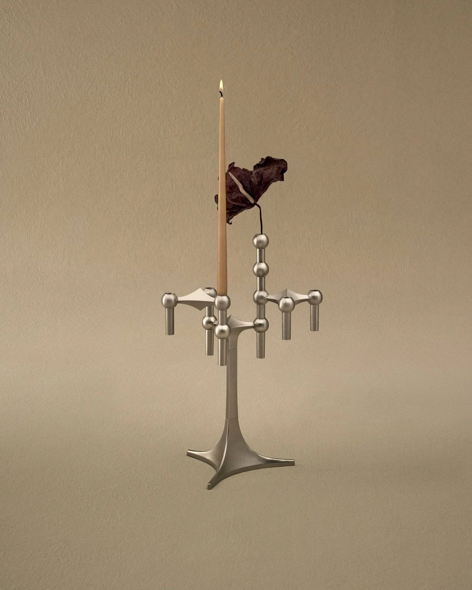 Soporte STOFF Nagel, Cromo cepillado STOFF Nagel