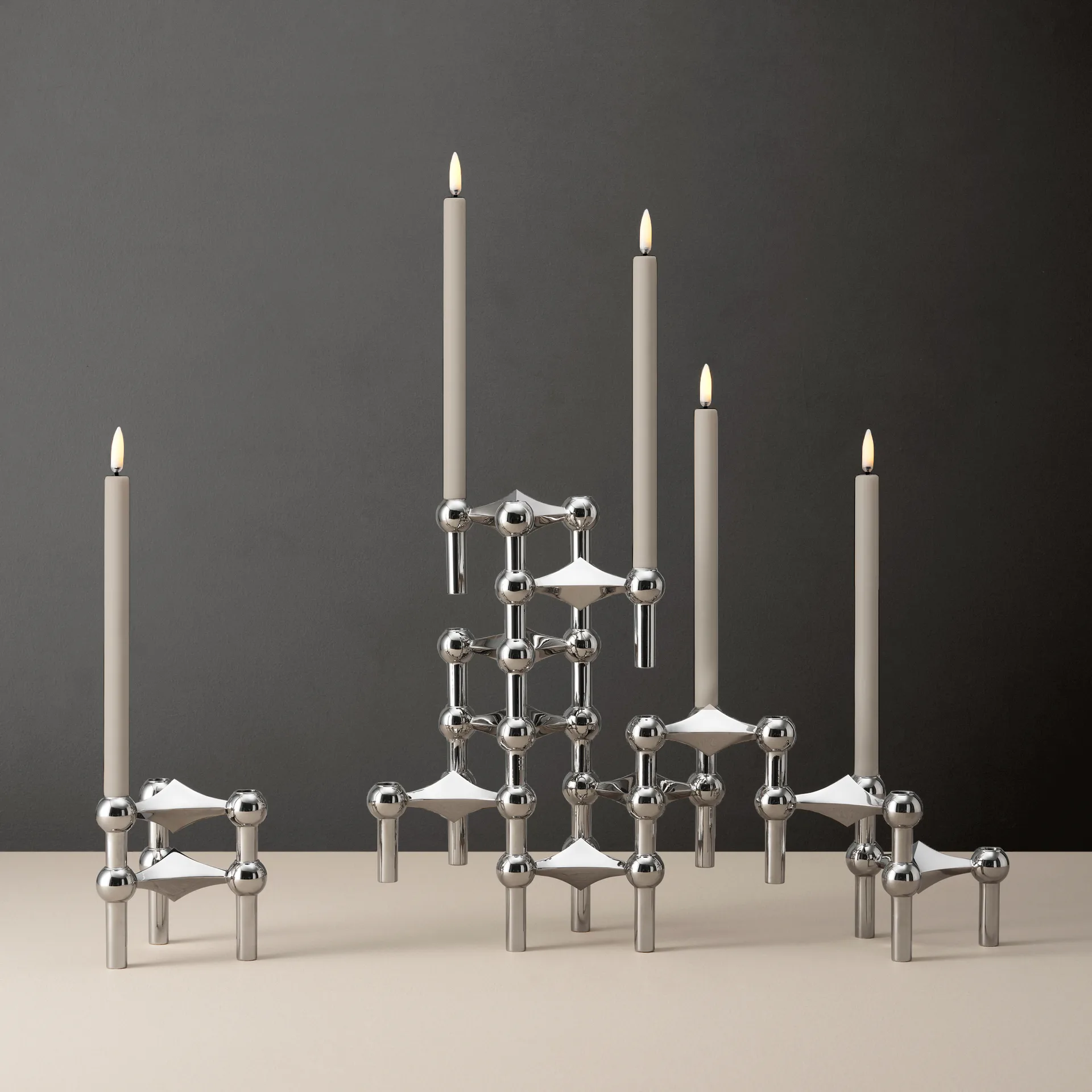 Set de 2 Velas LED STOFF Uyuni Lighting, arena STOFF