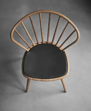 Cojín de cuero para silla Lilla Åland/Miss Holly - Negro - Stolab