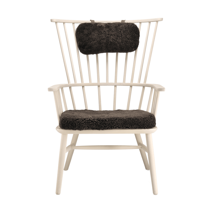 Cojín para sillón Henriette & almohada cervical Aceite blanco-Espresso - undefined - Stolab