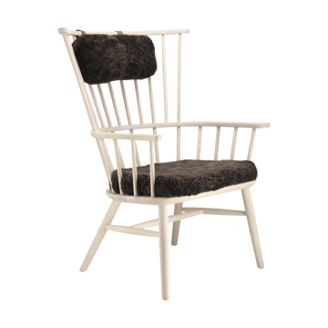 Cojín para sillón Henriette & almohada cervical Aceite blanco-Espresso - undefined - Stolab