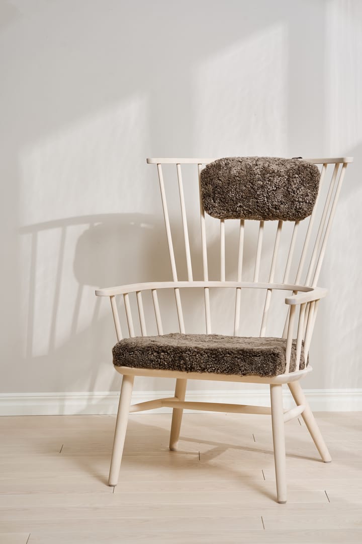 Cojín para sillón Henriette & almohada cervical Aceite blanco-Sahara Stolab