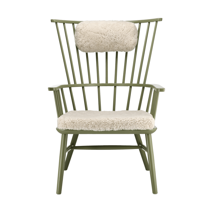 Cojín para sillón Henriette & almohada cervical Verde oliva-Moonlight - undefined - Stolab
