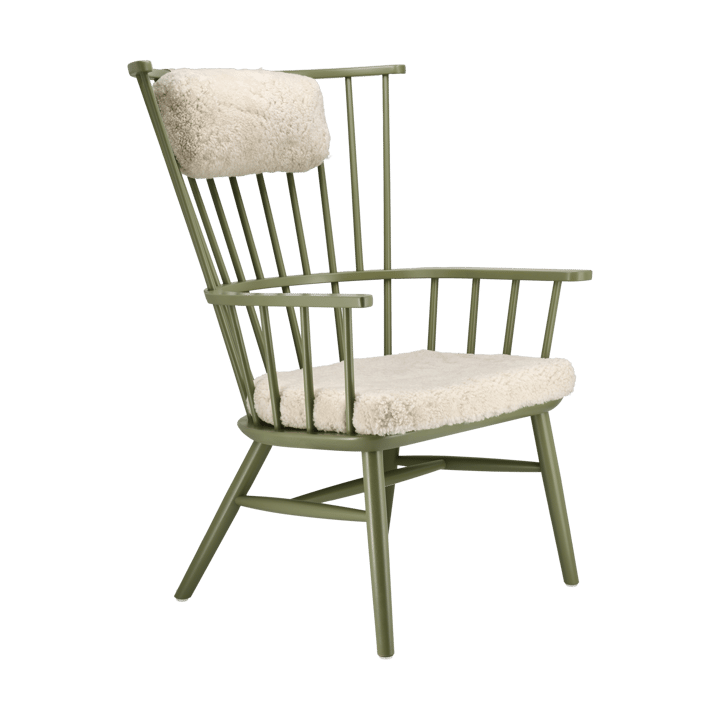 Cojín para sillón Henriette & almohada cervical Verde oliva-Moonlight Stolab