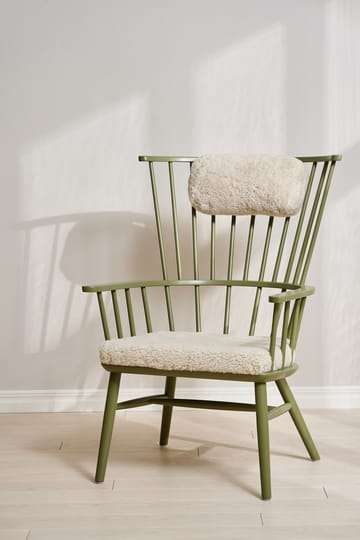 Cojín para sillón Henriette & almohada cervical Verde oliva-Moonlight - undefined - Stolab